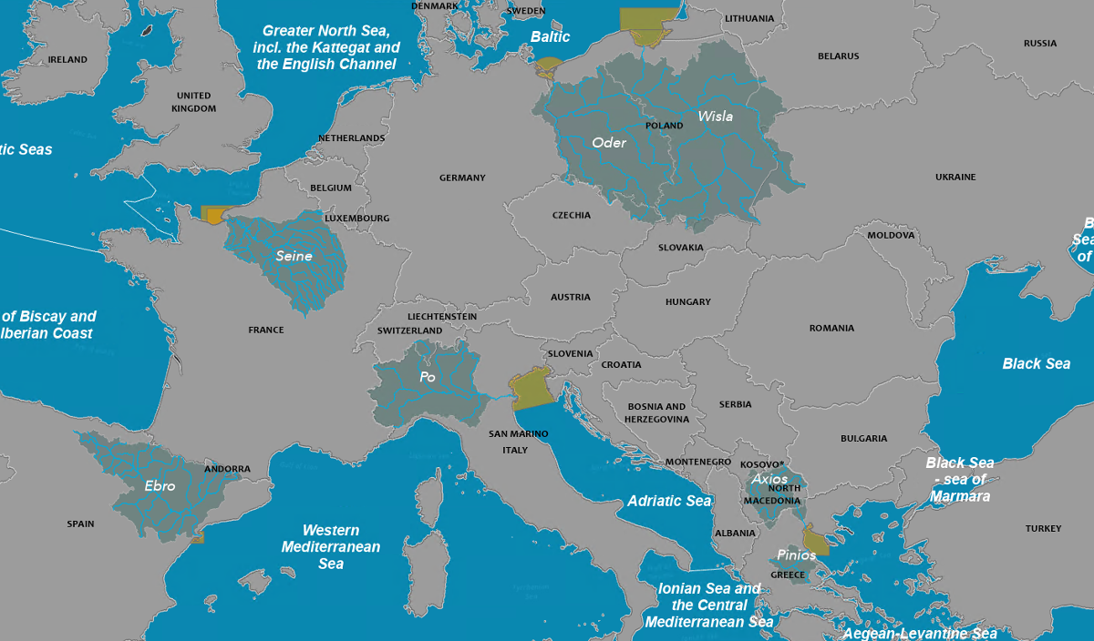 Map of case studies