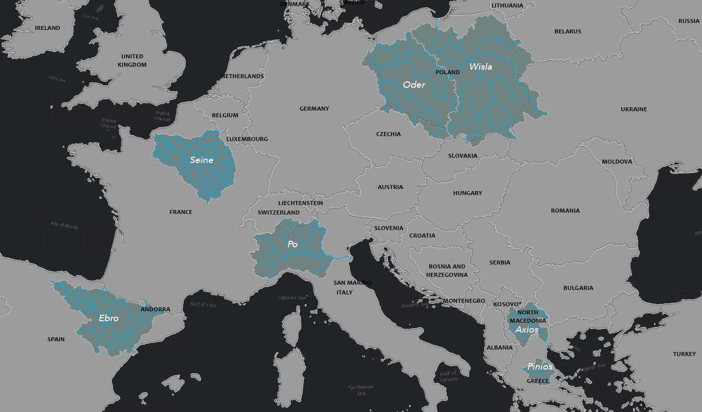 Map of case studies