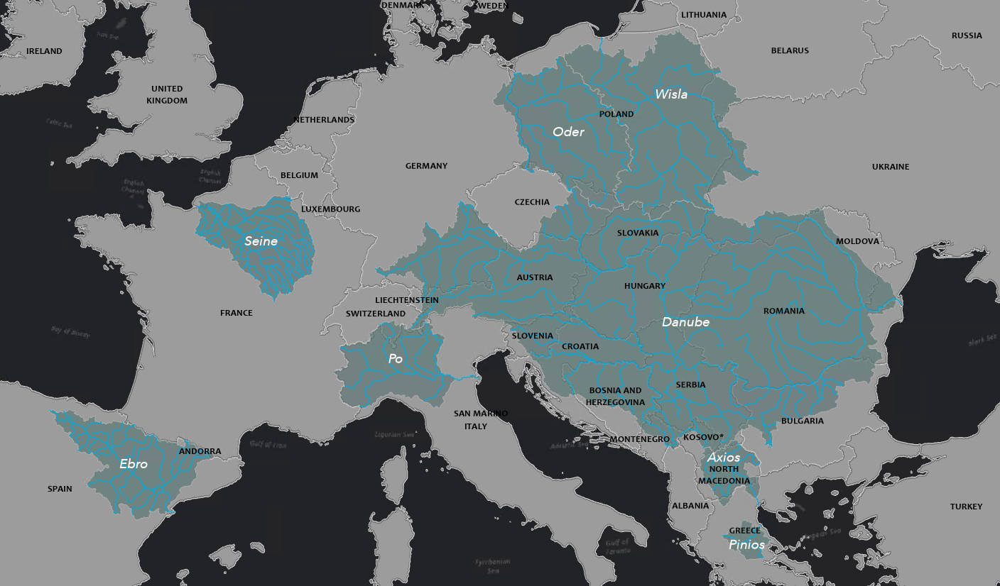 Map of case studies